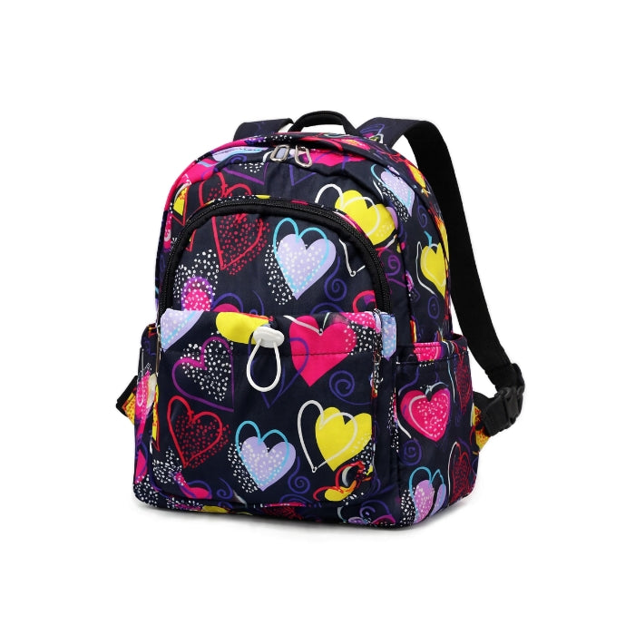 AmigoStar - Zaino Mini Cuori Multicolor | Compatto e Leggero