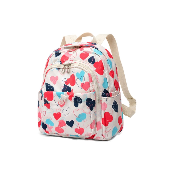 AmigoStar - Zaino Mini Cuori Multicolor | Compatto e Leggero