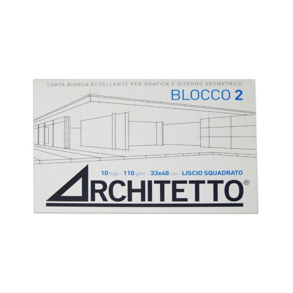 Architetto - Album Da Disegno - Blocco 2 - 33x48cm - Squadrato