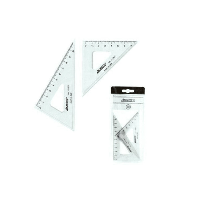 Architetto - Confezione Squadre Per Tecnica - 45°/ 60°-16cm