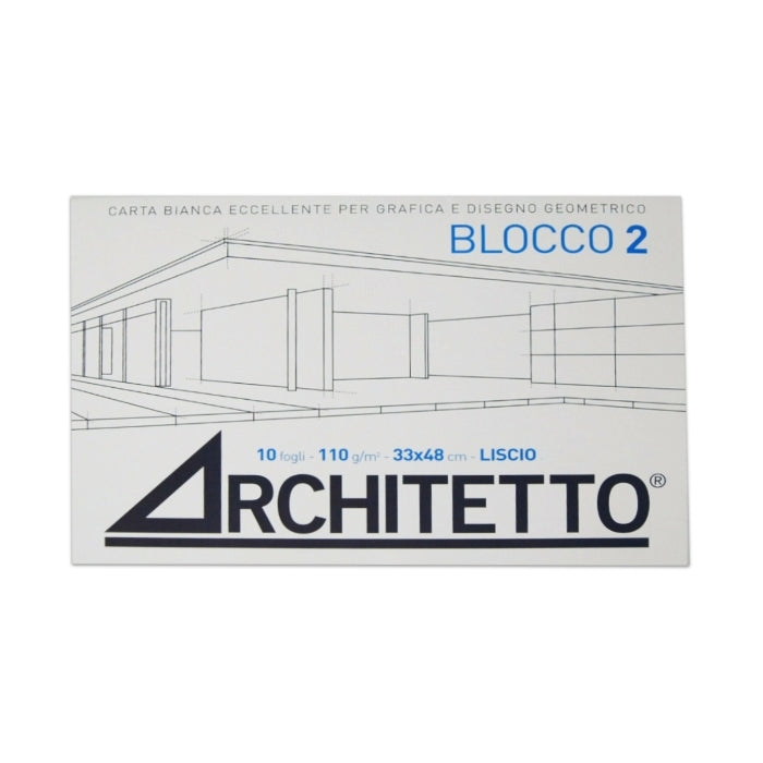Architetto - Album da Disegno - Blocco 2 - 33x48cm - Liscio