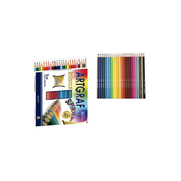 ArtGraf - Brillance - Matite Colorate - 3.0mm - 24 Pezzi