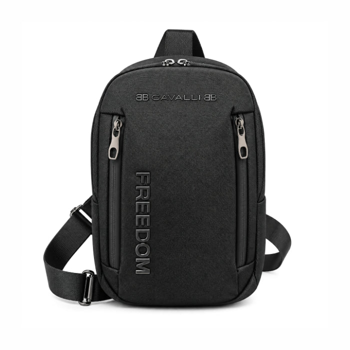 B. Cavalli - Borsello Monospalla Uomo | Zaino Sling con Tracolla Regolabile - Nero