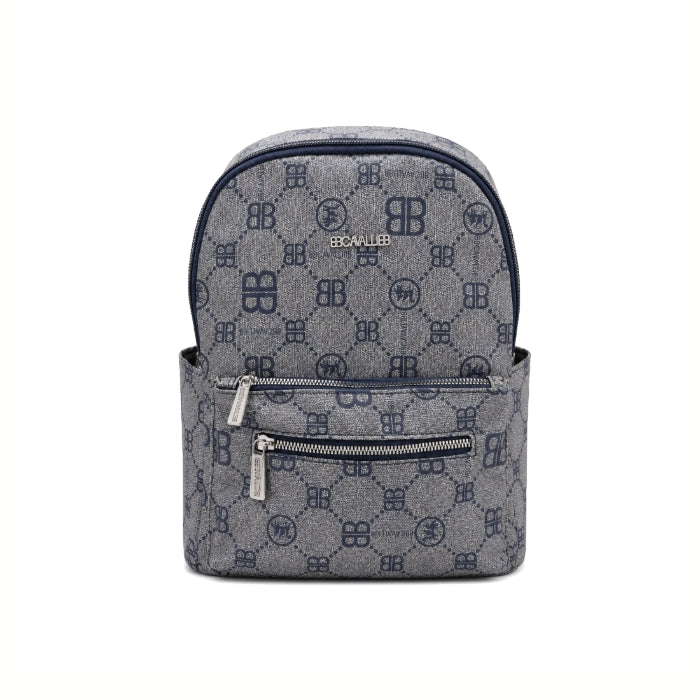 B. Cavalli - Zaino Monogram con Tasche e Chiusura Zip