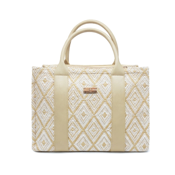 Baci & Abbracci - Borsa A Mano - Fantasia Rombo con Tracolla | Elegante e Capiente