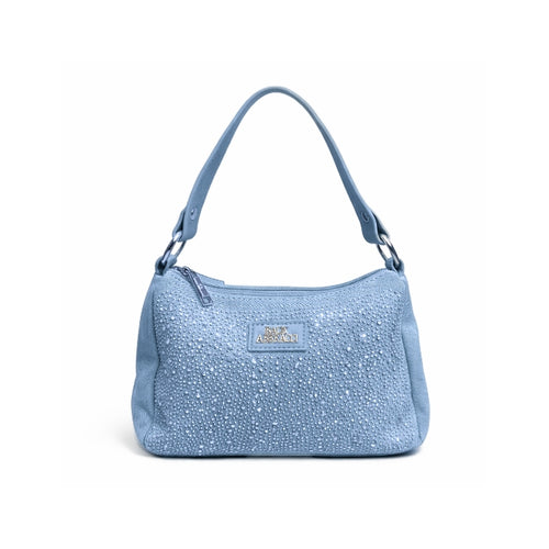 Baci & Abbracci - Borsa A Spalla con Strass e Tracolla Removibile | Design Compatto Day-To-Night