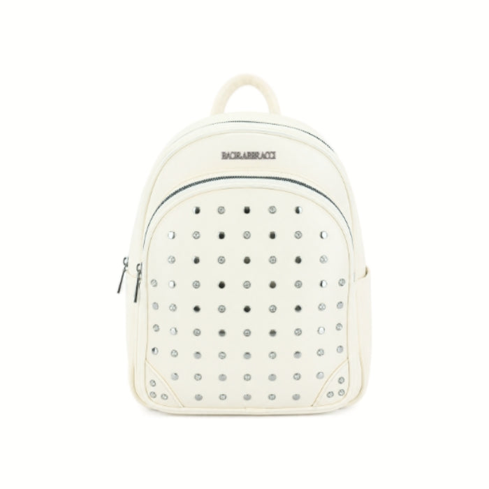 Baci & Abbracci - Zaino con Borchie Argento e Strass | Backpack Elegante Casual