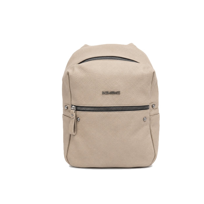 Baci & Abbracci - Zaino con Tasche Zip e Dettagli Metallici