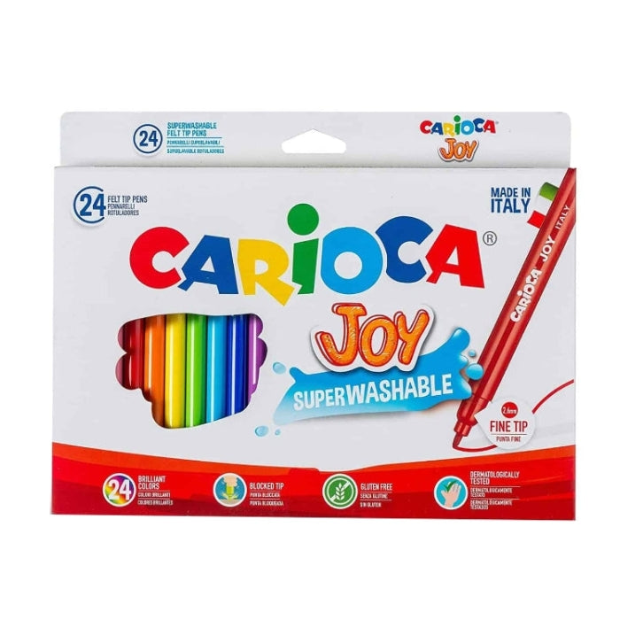 Carioca - Joy - Pennarelli - SuperWashable - 24 Pezzi - 40615