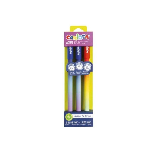 Carioca - Oops Easy - Confezione Penne Cancellabili - 0.7mm - 41025