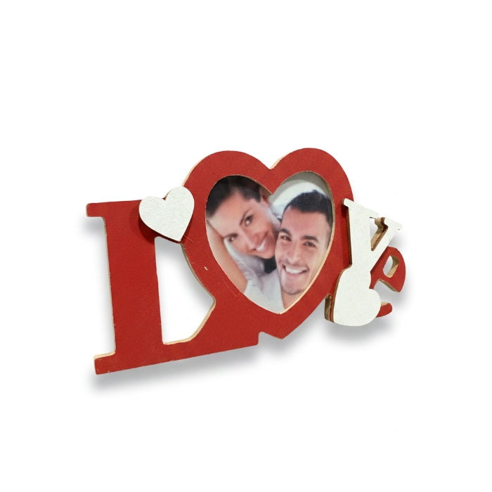 Cartoleria 4+1 - Portafoto - Scritta Love - 8.5x7.5cm