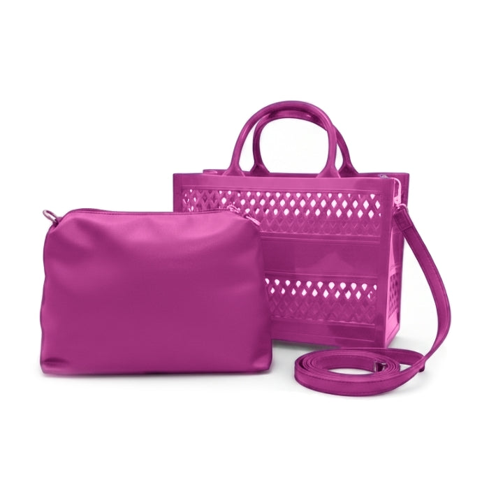 Cartoleria 4+1 - Bubble Spring - Borsa Modulare con Pochette | Design Contemporaneo