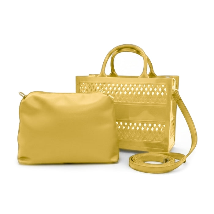 Cartoleria 4+1 - Bubble Spring - Borsa Modulare con Pochette | Design Contemporaneo