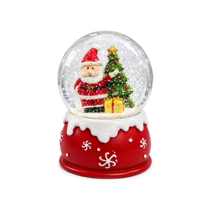 Cartoleria 4+1 - Decorazione - Palla di Neve Natalizia con Babbo Natale