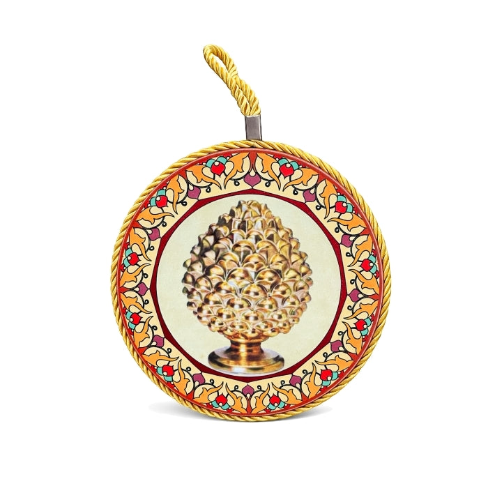 Cartoleria 4+1 - Decorazione Siciliana - Collezione Tradizione Sicula | Sottopentola Rotonda