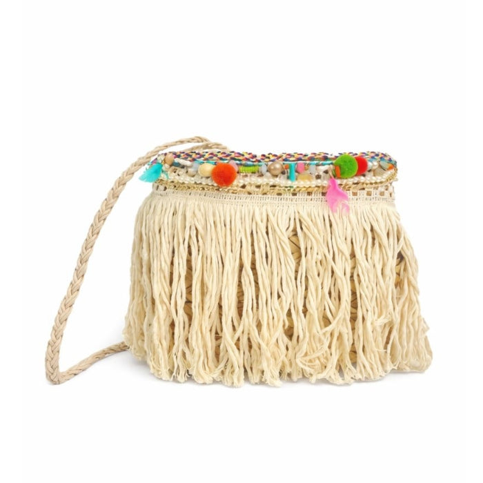 Cartoleria 4+1 - Hawaii - Borsa Tracolla - Stile Boho con Frange