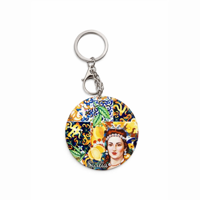 Cartoleria 4+1 - Portachiavi & Specchietto | Stile Siciliano