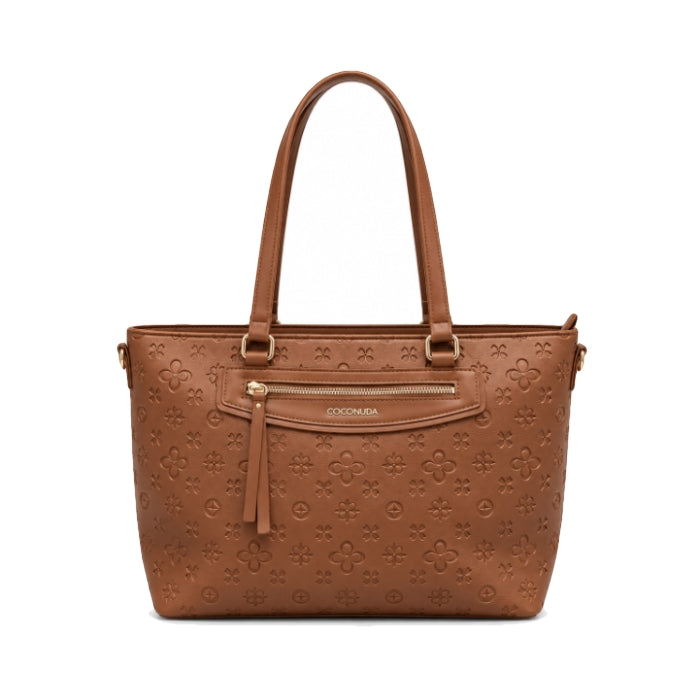 Coconuda - Borsa Shopper - Logo Embossato | Fantasia Floreale