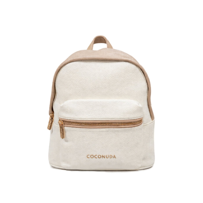 Coconuda - Zaino Bicolor con Dettagli in Oro | Mini Backpack Elegante