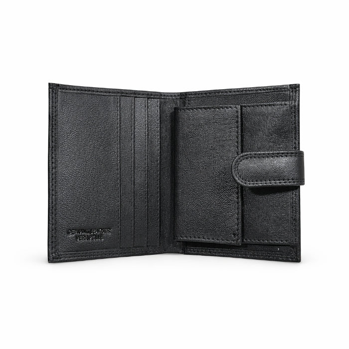 Coveri Active - Set Regalo - Portafoglio Uomo + Portachiavi in Pelle Nera | Elegante e Compatto