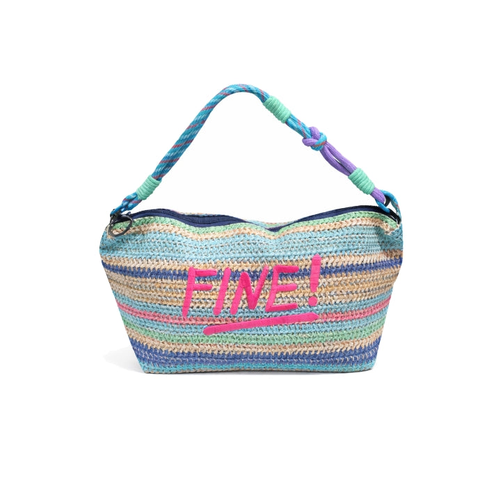 Coveri World - Borsa A Mano - Intrecciata Multicolor | Design Estivo