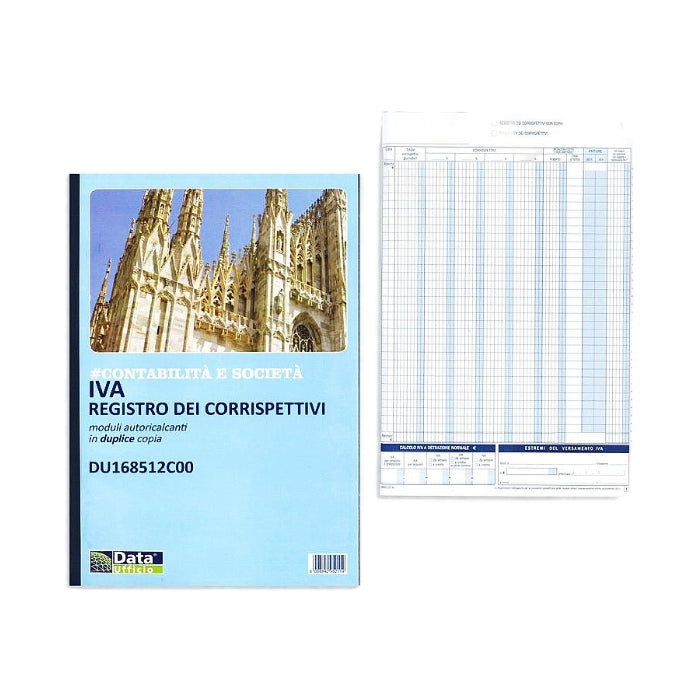 Data Ufficio - IVA - Registro dei Corrispettivi - Moduli Autoricalcanti in Duplice Copia