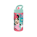 Disney - Minnie Mouse - Borraccia con Maniglia e Cannuccia | 420ml