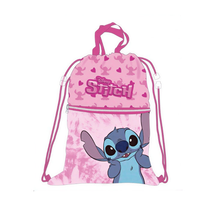 Disney - Stitch - Sacca Bambina con Tasca Zip