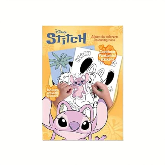 Disney - Stitch "Angel" - Album da Colorare | 80 Adesivi