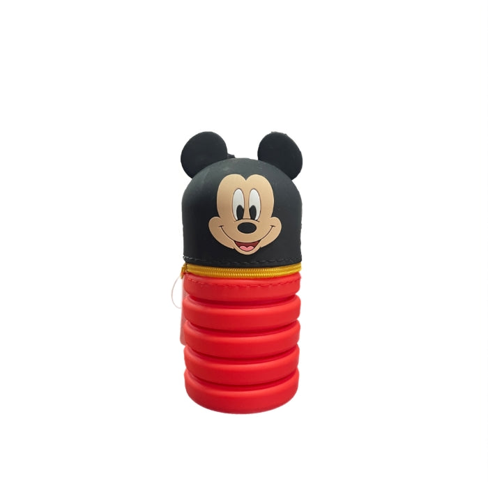 Disney Junior - Mickey Mouse - Portapenne Estensibile in Silicone con Zip