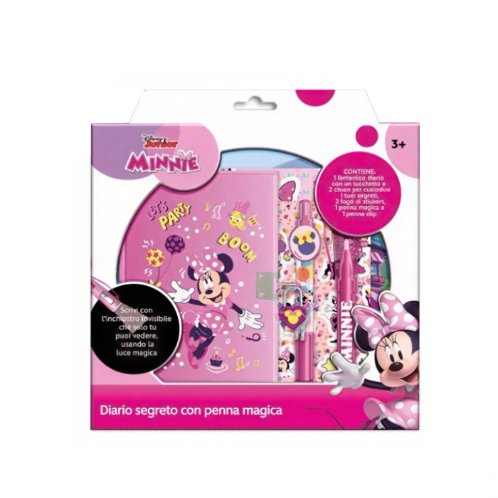Disney Junior - Minnie - Diario Segreto con Lucchetto e Penna Magica