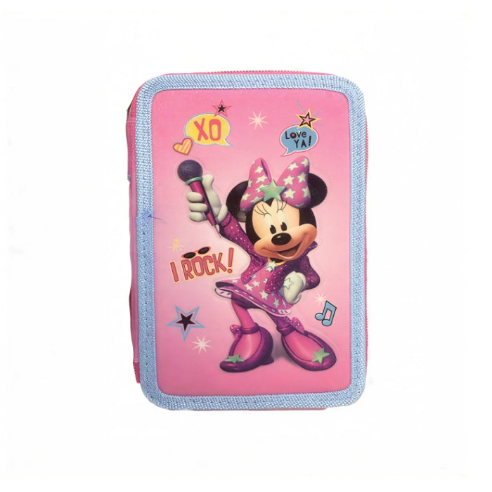 Disney Junior - Minnie Mouse - Portacolori - 3 Zip
