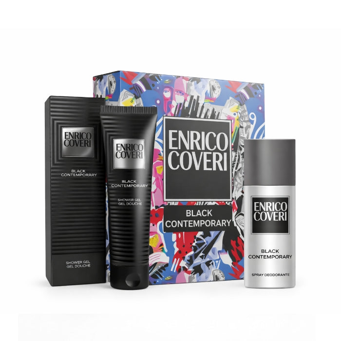 Enrico Coveri - Black Contemporary - Shower Gel + Deodorant Spray