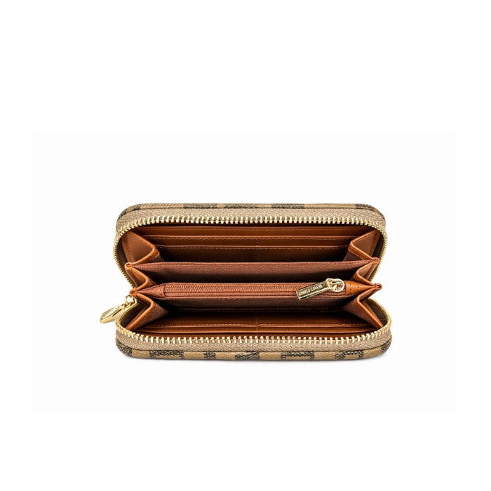 Enrico Coveri - Portafoglio - Zip Around con Stampa Monogram