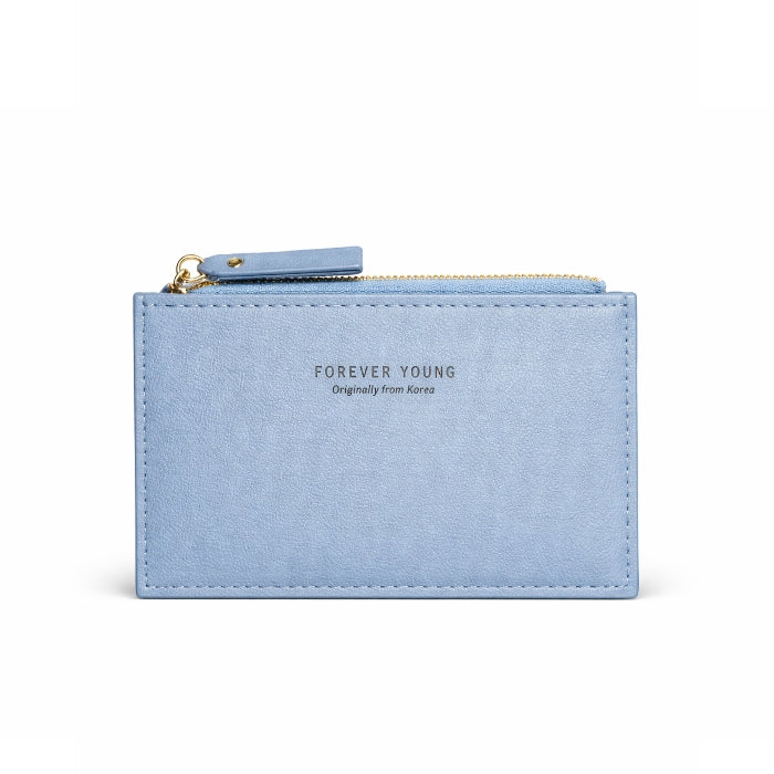 EuroBlu - Sicuro&Veloce - Portacarte Slim con Zip | Design Minimal