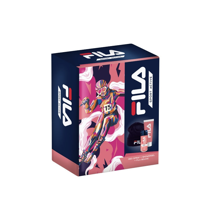 Fila - Sport Active - Deo Spray + Shower Gel + Berretto | Cofanetto