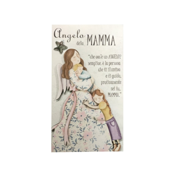 First Class Argenti - Targhetta - Angelo della Mamma - 11x19cm