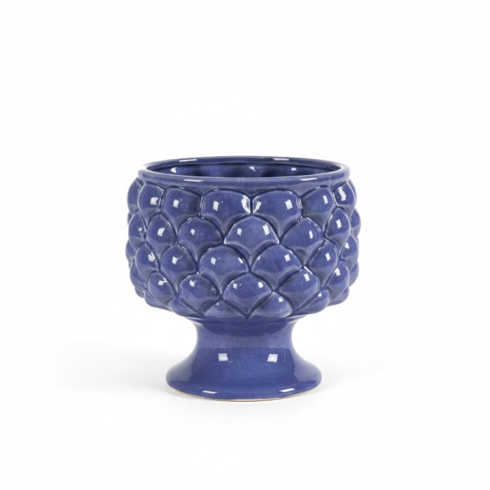 GC Home - Artigiani d’Oriente - Cachepot - Mezza Pigna Decorativa | Blu
