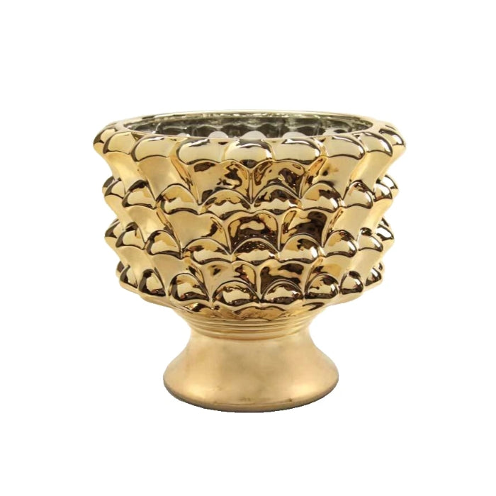 GC Home - Artigiani d’Oriente - Cachepot - Mezza Pigna Decorativa | Dorata