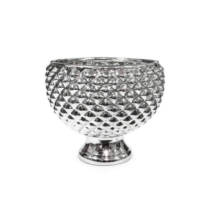 Giardino di Marzo - Decorazione - Mezza Pigna - 15x14.5cm | Argento