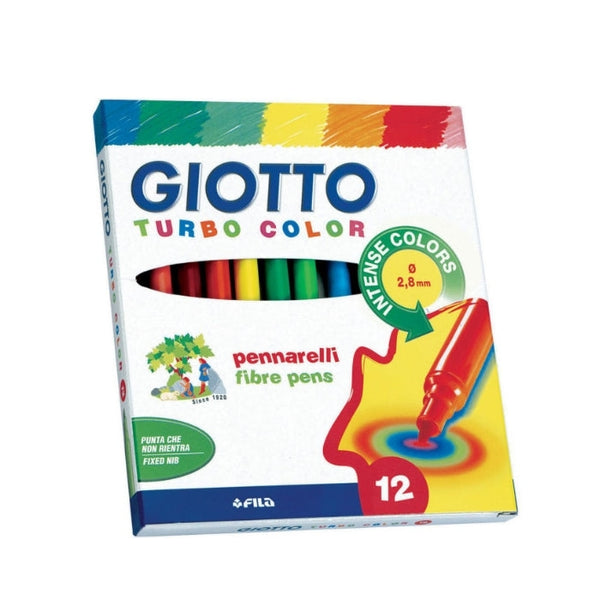 Giotto - Turbo Color - Pennarelli - 12 Pezzi - 416000