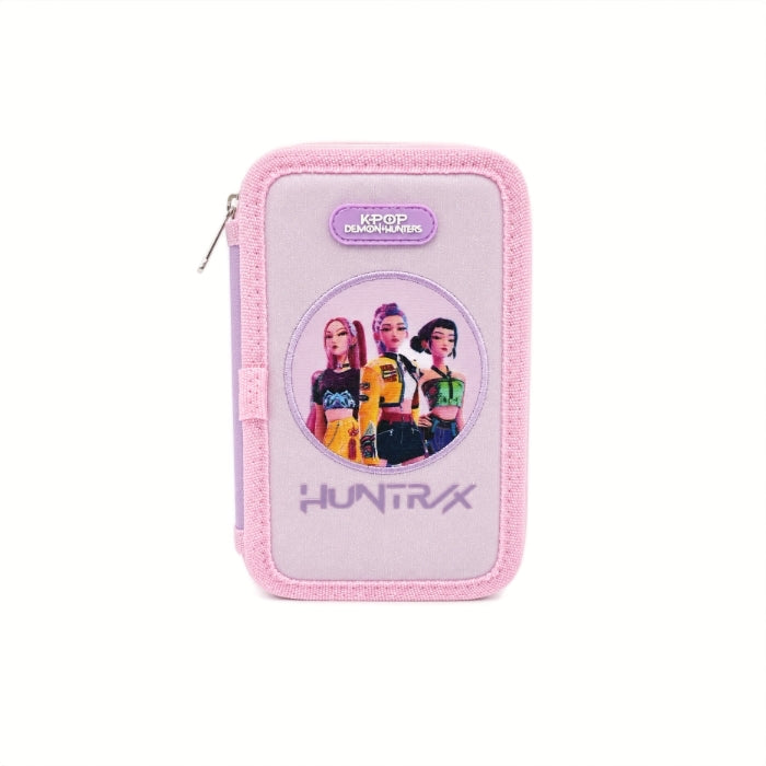K-Pop Demon Hunters - Astuccio 3 Zip - Lilla e Rosa