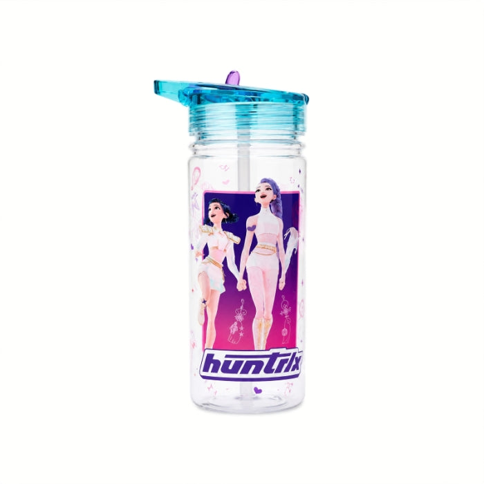 K-Pop Demon Hunters - Borraccia Huntrix con Cannuccia | Trasparente 580ml
