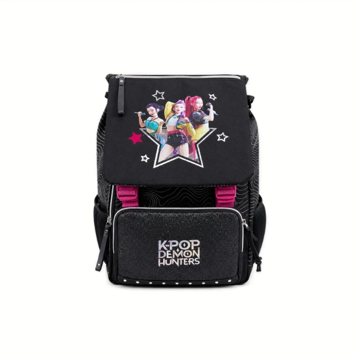 K-Pop Demon Hunters - Zaino Scolastico con Patta | Estensibile