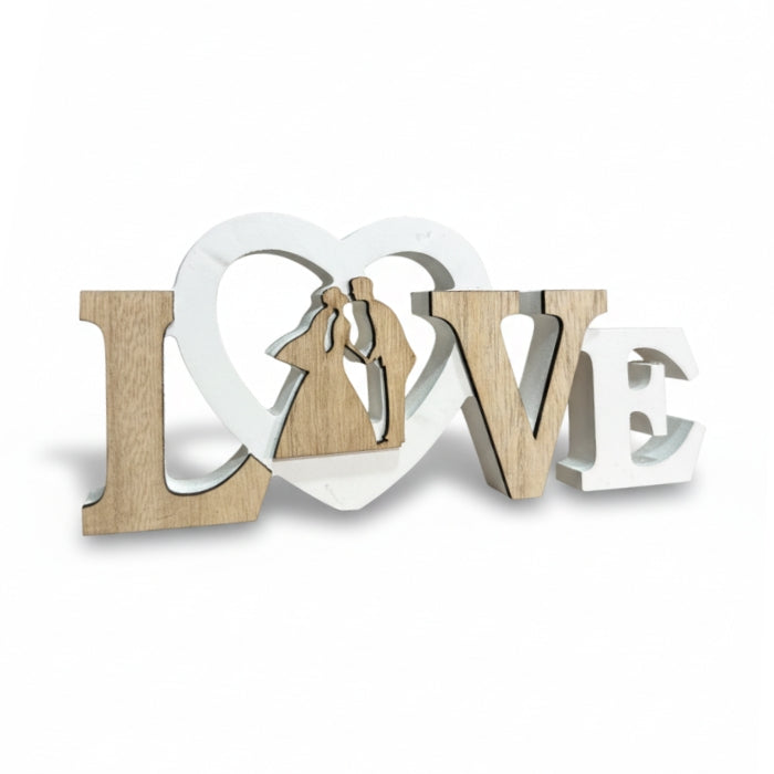 Legno&Disegno - Decorazione d'Appoggio - Love | Matrimonio - Sposi