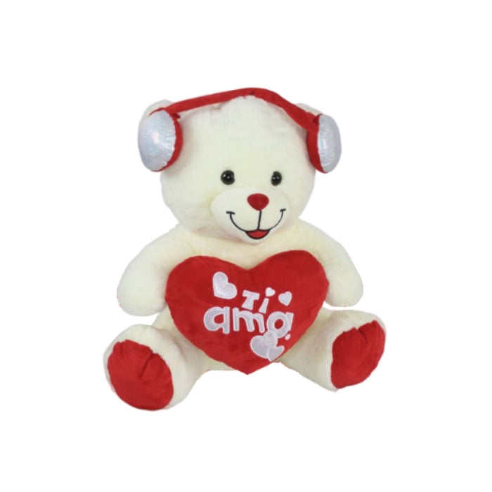 Love - Orsetto Con Cuffia - Peluche - TF2402