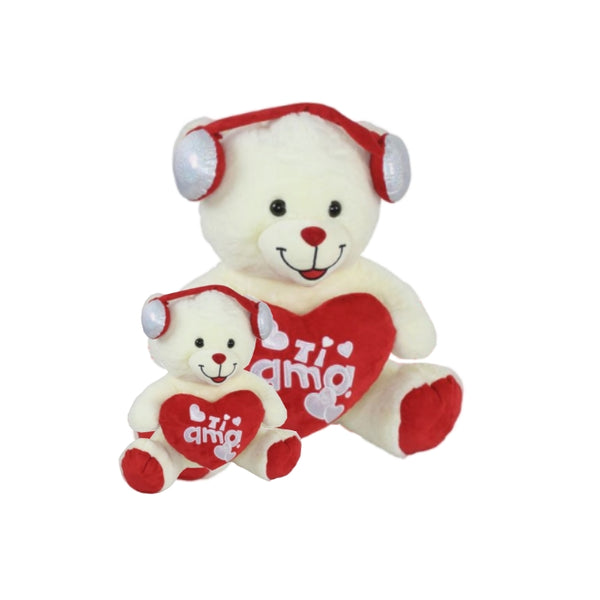 Love - Orsetto Con Cuffia - Peluche - TF2402