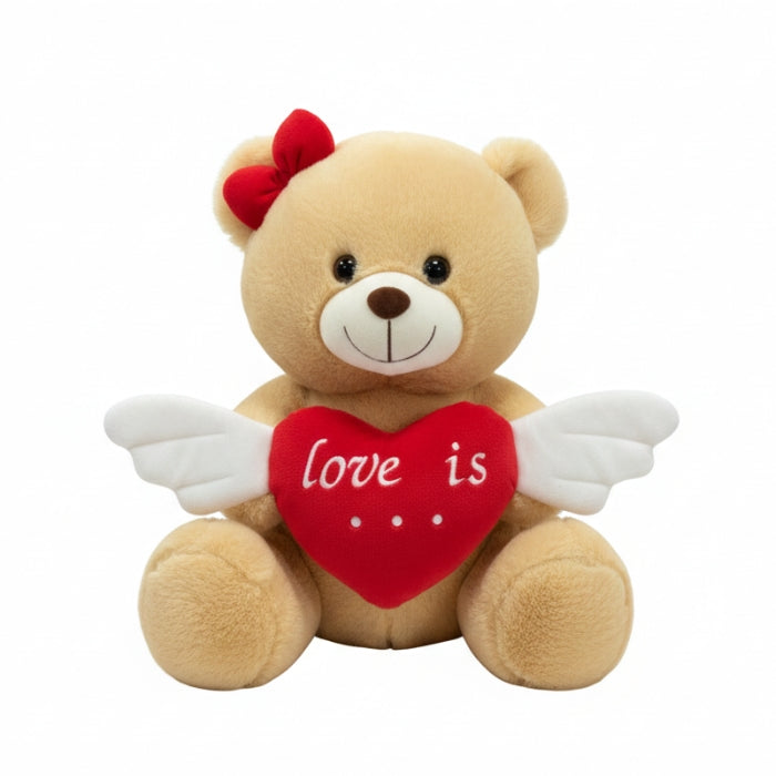 Love - Peluche - Orsetto Cuore con le Ali