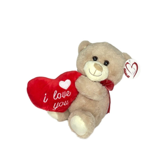 Love - Peluche - Orsetto Trasversale con Cuore "I Love You"