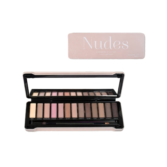 Magic Studio - Nudes - 12 Eyeshadow Color + Mirror - Palette